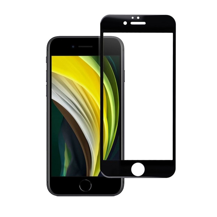 Tempered glass 5D for iPhone 6 / 6S (full glue) Blue Star black