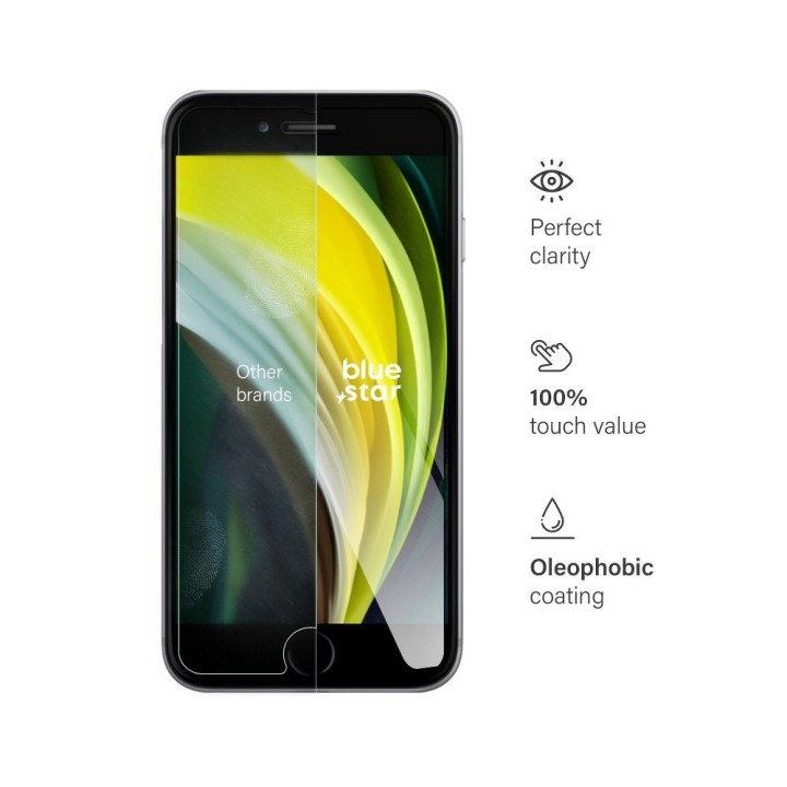Tempered glass for iPhone 7 / 8 / SE 2020 Blue Star