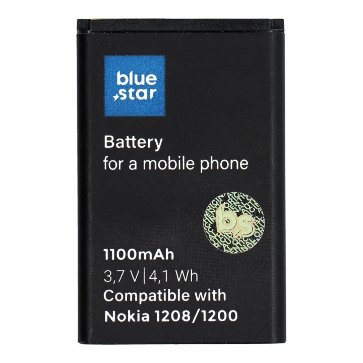 Аккумулятор для Nokia 1208 / 1200 / C1 / 1616 / 1800 1100 mAh Blue Star
