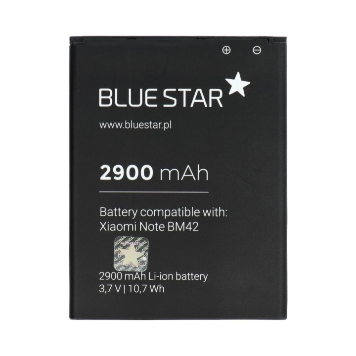 Аккумулятор для Xioami Mi Note (BM42) 2900 mAh Blue Star