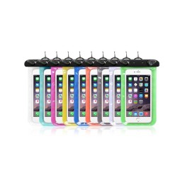 Etui na telefon uniwersalne wodoodporne z plastikowym zamknięciem czarne