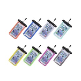 Etui na telefon uniwersalne wodoodporne z plastikowym zamknięciem niebieskie