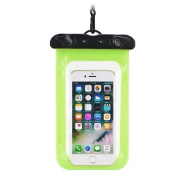 Etui na telefon uniwersalne wodoodporne z plastikowym zamknięciem zielone