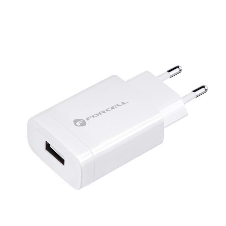 Сетевое зарядное устройство для телефона Forcell F-Energy USB A QC3.0 2,4A 18W TFK-TC-1099 белое