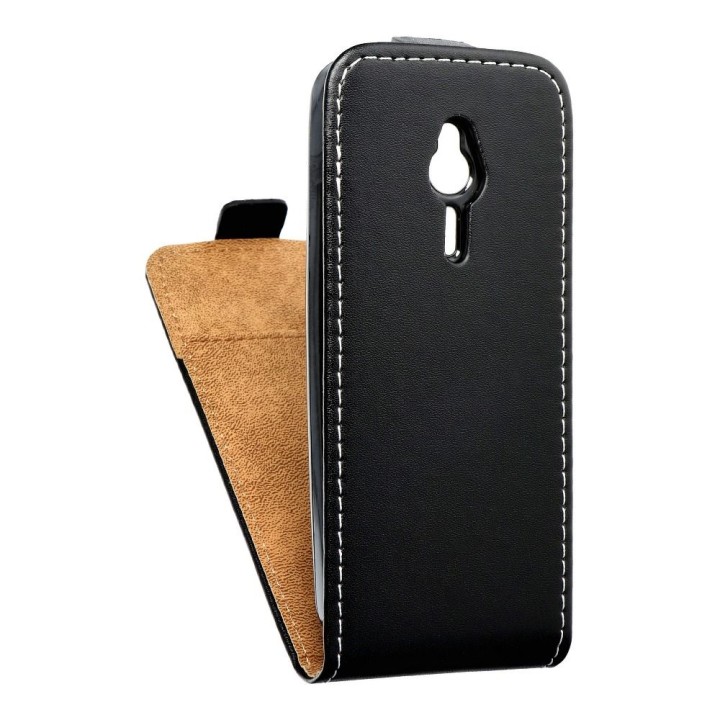 Чехол с клапаном вертикальный для Nokia 230 Slim Flexi Fresh черный