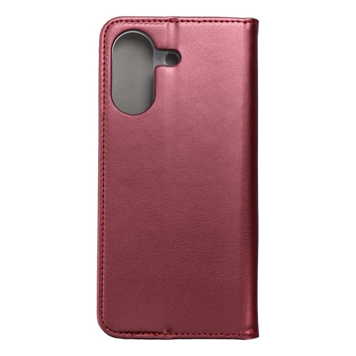 Flip case for Xiaomi Redmi 13C 4G / 13C 5G / Poco C65 Smart Magneto burgundy