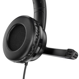 Навушники дротові накладні Jack 3,5 mm Hoco W103 чорні