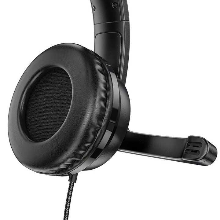 Wired on-ear headphones Jack 3,5 mm Hoco W103 black
