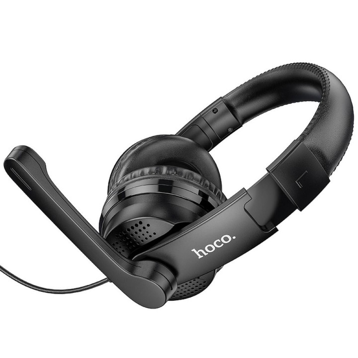 Наушники проводные накладные Jack 3,5 mm Hoco W103 черные