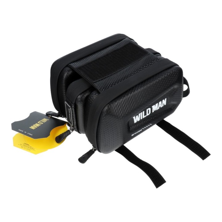 WILDMAN сумка велосипедна на раму для блискавка E6S 1,2L ( 4" - 7" ) чорна