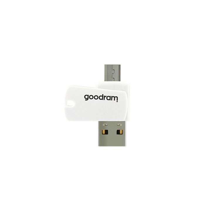 GOODRAM кардридер памяти USB A + Micro USB ALL IN ONE M1A4 + карта microSD 64GB с адаптером