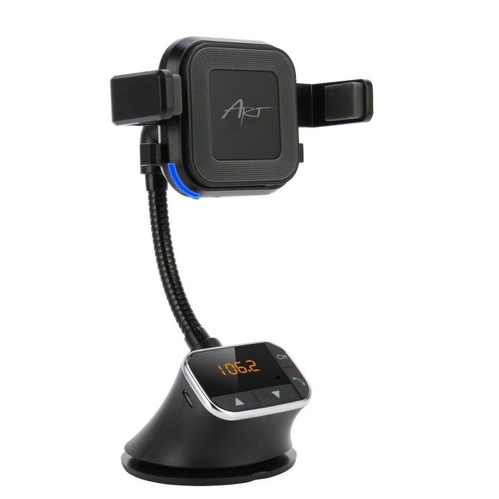 Автодержатель универсальный 4w1 (zest. głośnomówiący, зарядное устройство indukcyjna/bezprzewodowa 10W, трансмиттер FM) MP3TR FM