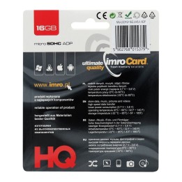IMRO memory card microSD 16GB 100MB/s class 10 UHS And with adapter SD