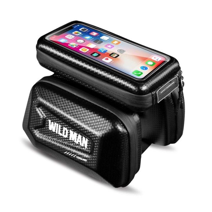 WILDMAN сумка велосипедная на раму для молния E6S 1,2L ( 4" - 7" ) черная