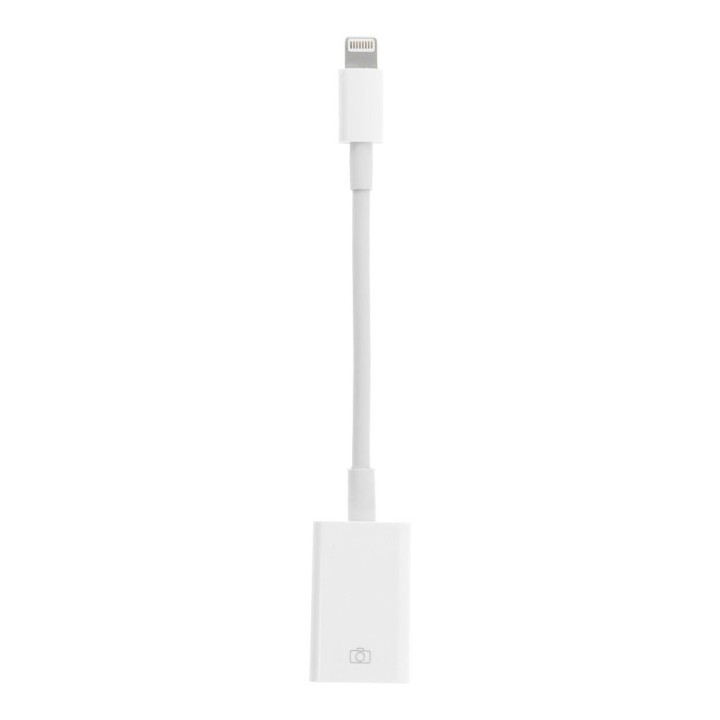 OTG adapter USB A (female) to Lightning (male) white