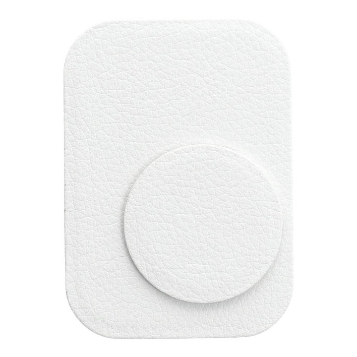 Plates for magnetic holder leather white
