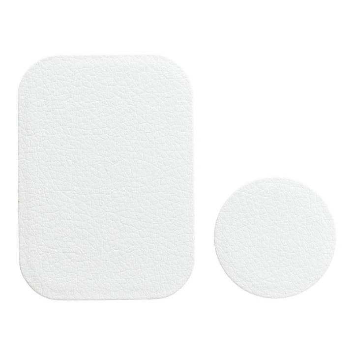 Plates for magnetic holder leather white