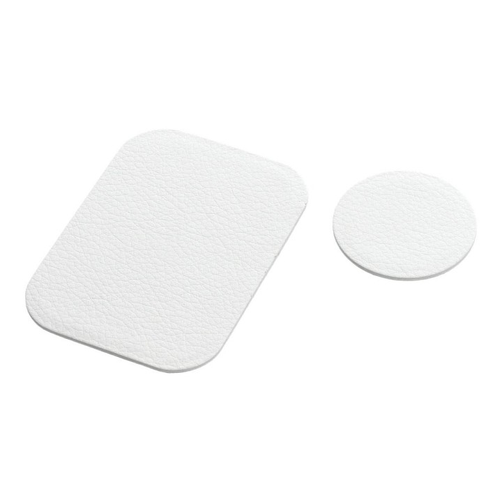 Blaszki for holder magnetic leather white