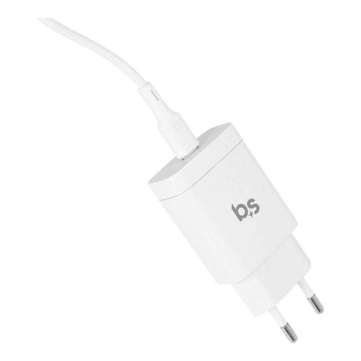 Ładowarka sieciowa do telefonu Blue Star USB C QC3.0 PD 3A 18W + kabel USB C do Lightning TFK-TC-1099C biała