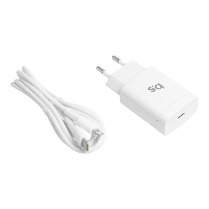 Сетевое зарядное устройство для телефона Blue Star USB C QC3.0 PD 3A 18W + кабель USB-C – Lightning TFK-TC-1099C белое