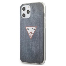 GUESS чехол для IPHONE 12 Pro Max GUHCP12LPCUJULDB (Коллекция Jeans) темно-синий