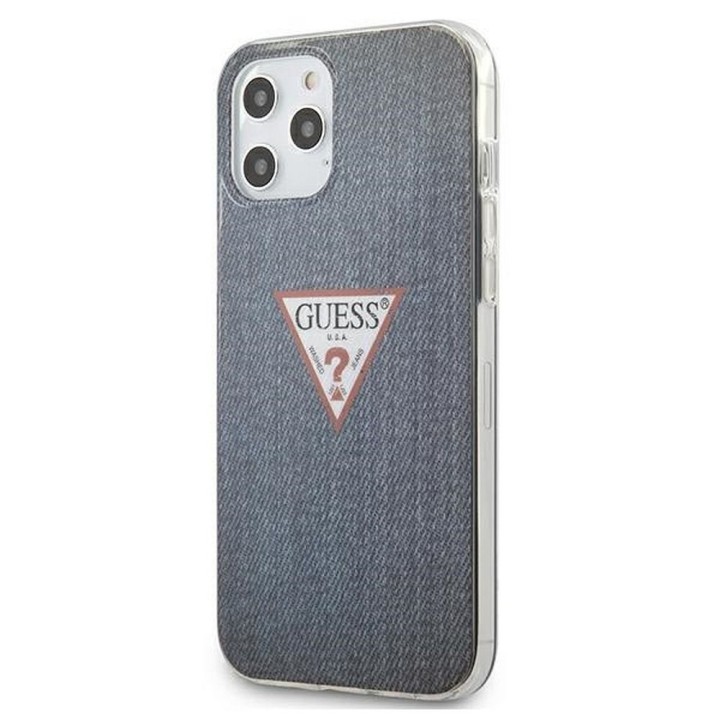 GUESS case for IPHONE 12 Pro Max GUHCP12LPCUJULDB (Collection Jeans) navy blue