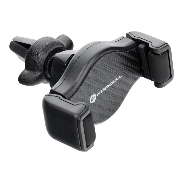 Universal car phone holder Forcell F-Grip Carbon H-CF509 for the air vent black