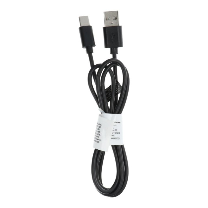 Cable USB A to Type C 2.0 C366 (long tip 8mm) 1 m black
