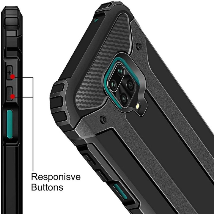 Etui na Xiaomi Redmi Note 9S / 9 PRO Armor czarne