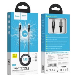 USB-C to USB-C cable Hoco PD 5A 100W 1 m X50 black