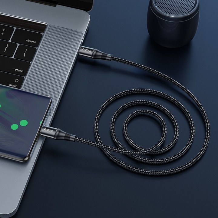Кабель USB C — USB C Hoco PD 5A 100W 1 m X50 черный