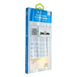 Glass hybrid 5D Full Glue for Samsung S21 ULTRA Bestsuit Flexible (Hot Bending) working reader black