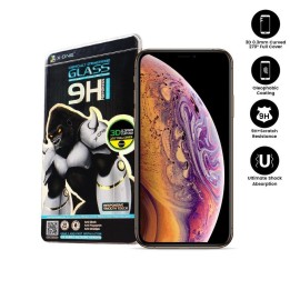 Tempered glass 3D for Samsung NOTE 20 ULTRA X-One (edge glue + hole) black