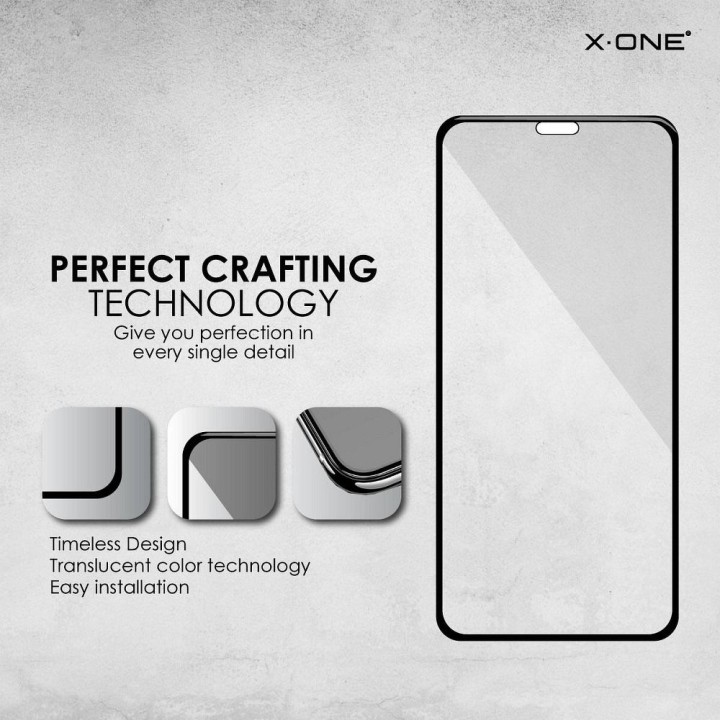 Szkło hartowane do iPhone 12 MINI X-One Full Cover Extra Strong Matowe (full glue) czarne