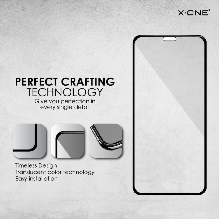 Закаленное стекло 3D для Samsung NOTE 20 ULTRA X-One (edge glue + hole) черное