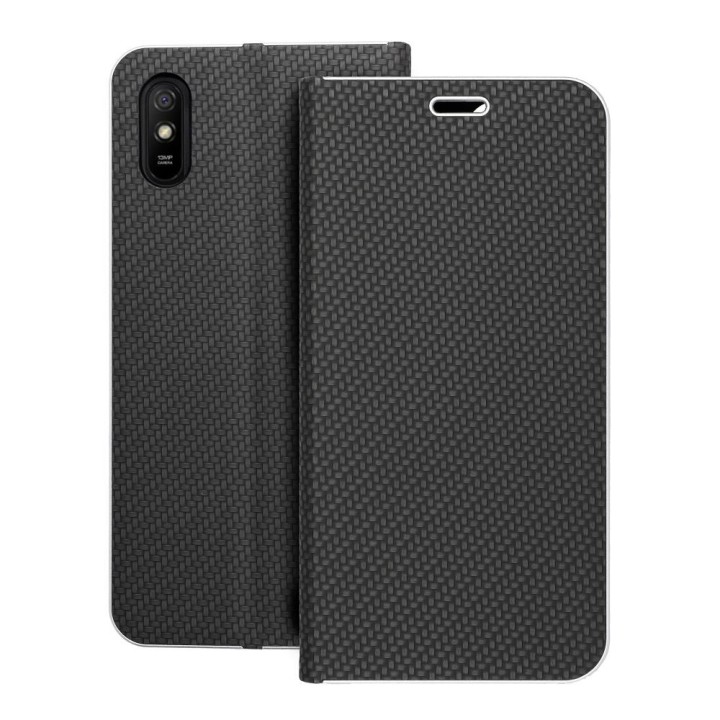 Flip case for Xiaomi Redmi 9AT / Redmi 9A Luna Book Carbon black