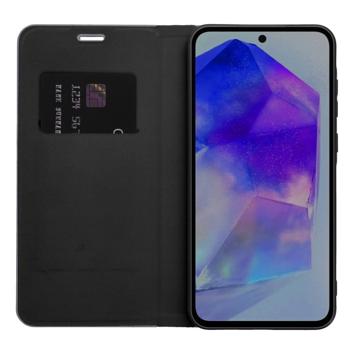 Flip case for Samsung A32 5G Luna Book Carbon black