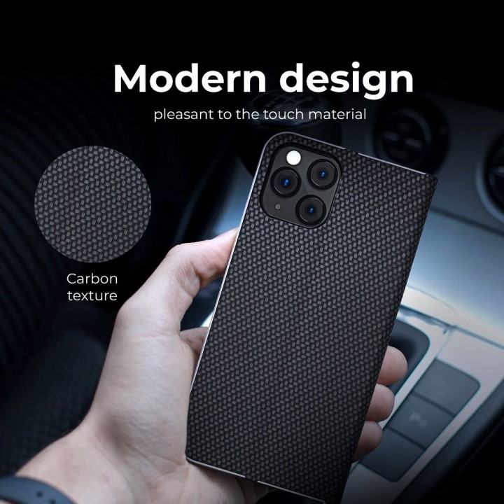 Flip case for Xiaomi Redmi 9AT / Redmi 9A Luna Book Carbon black
