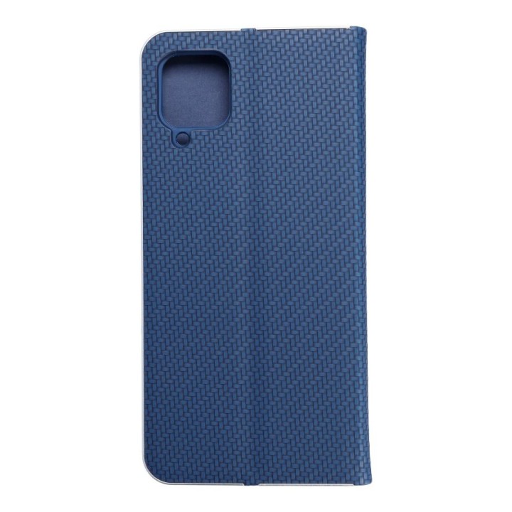 Чехол с клапаном для Samsung A12 / M12 Luna Book Carbon синий