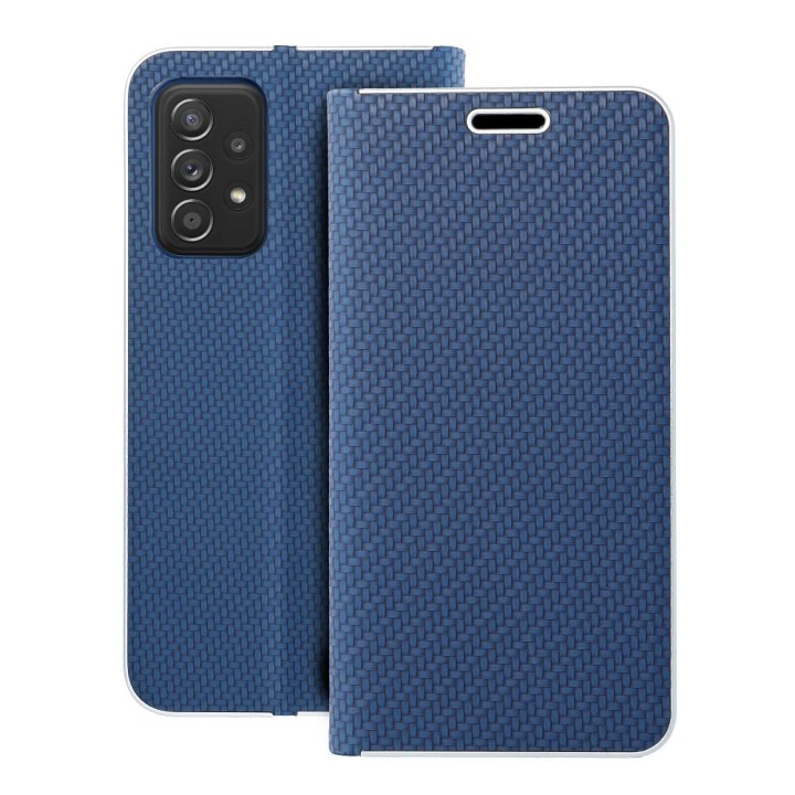 Flip case for Samsung A52 5G / A52 LTE ( 4G ) / A52s 5G Luna Book Carbon blue