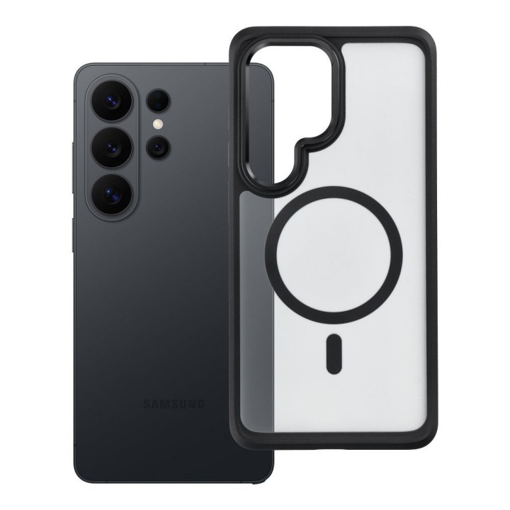 Etui na Samsung S26 ULTRA Forcell F-Protect Smoke Hybrid Premium zgodne z MagSafe czarne 0INT