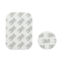 Blaszki for holder magnetic leather silver