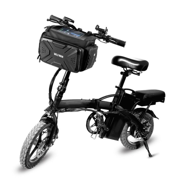 WILDMAN pannier bag bike for the steering wheel for zipper GS6 4L ( 4" - 7") black