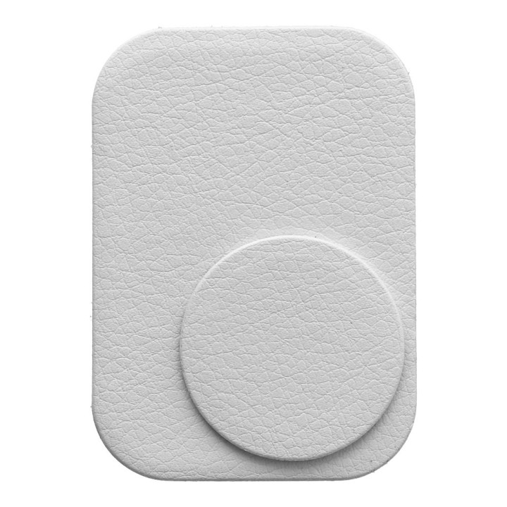 Plates for magnetic holder leather silver