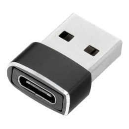 Адаптер Тип C (гніздо (female)) для USB A (штекер (male)) чорний
