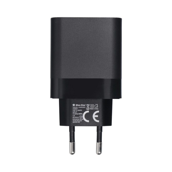 Wall charger for phone Blue Star USB C QC4.0 PD 3A 45W TFB-TC-45W black