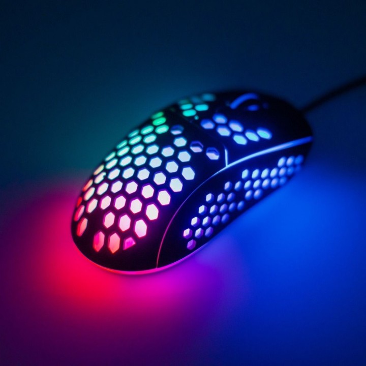 ART дротова комп’ютерна миша USB A 6400 dpi із підсвіткою AM-99 чорна