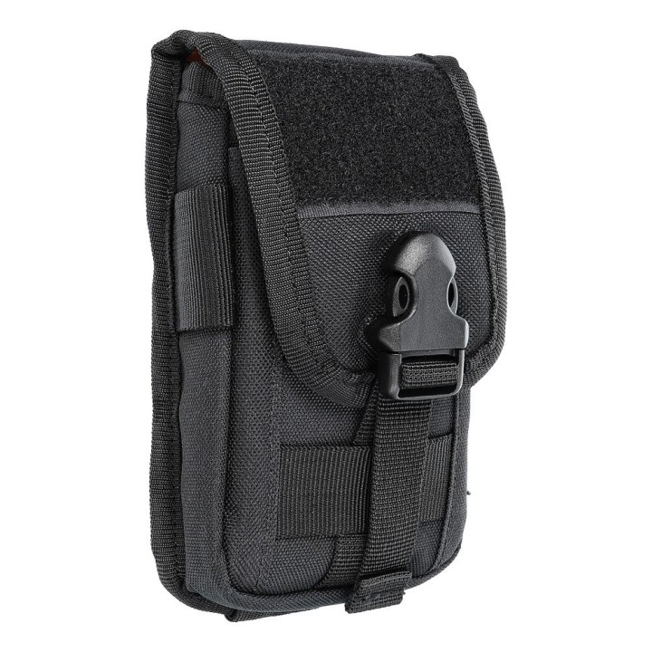 Travel case for phone / powerbank for belt / backpack black