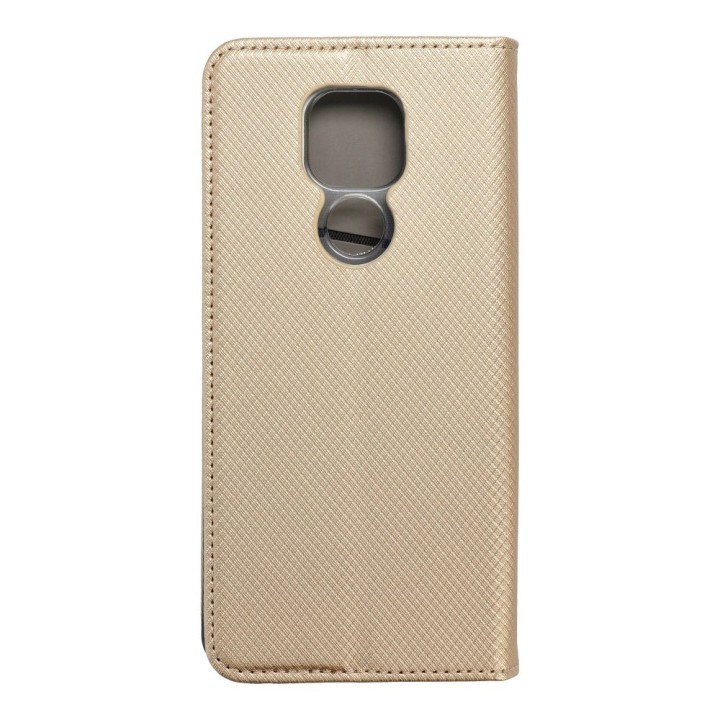 Etui z klapką na Motorola E7 PLUS / G9 PLAY / G9 Smart Case Book złote