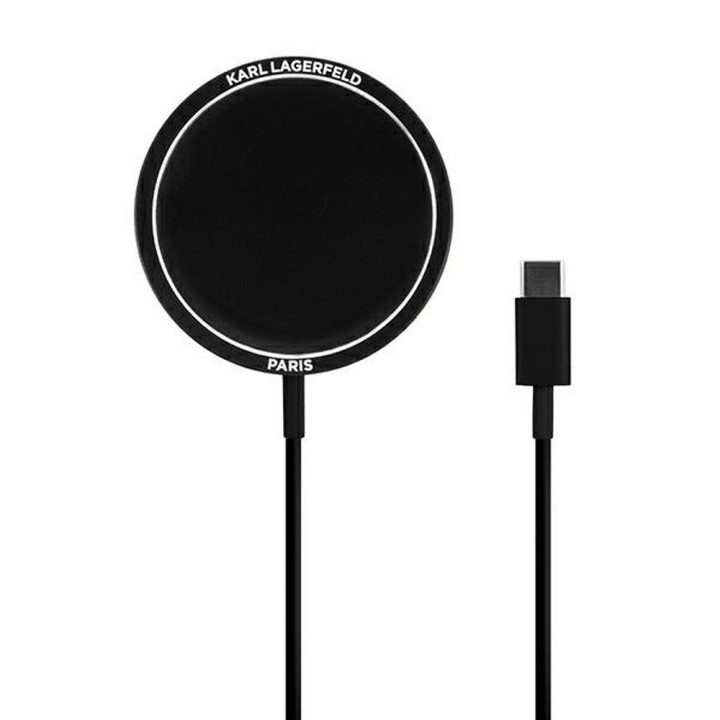 Charger indukcyujna Karl Lagerfeld MagSafe compatible 15W KLCBMSIKBK black